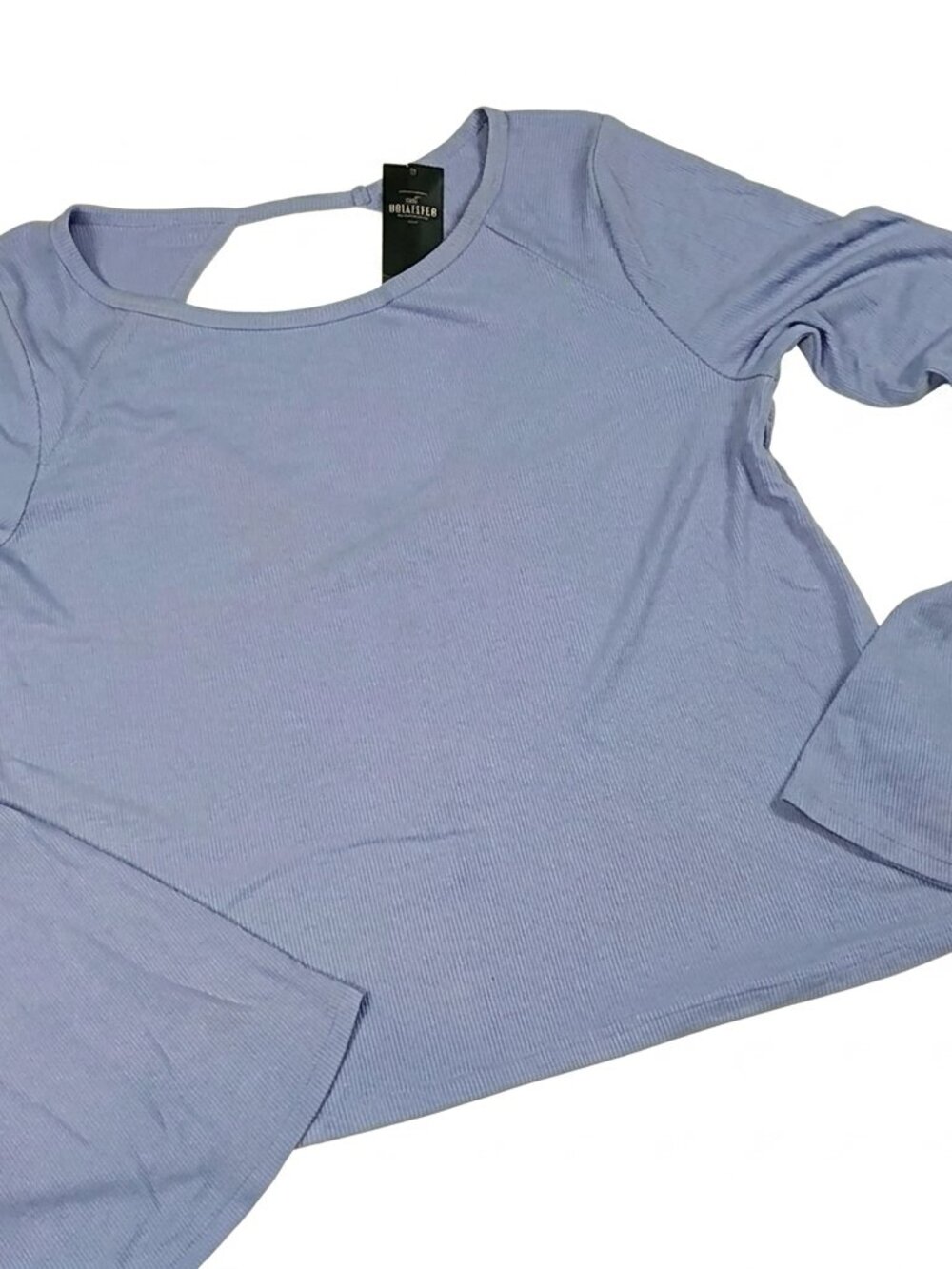 NWT Hollister Blue Long Sleeve Bell Sleeve Top
